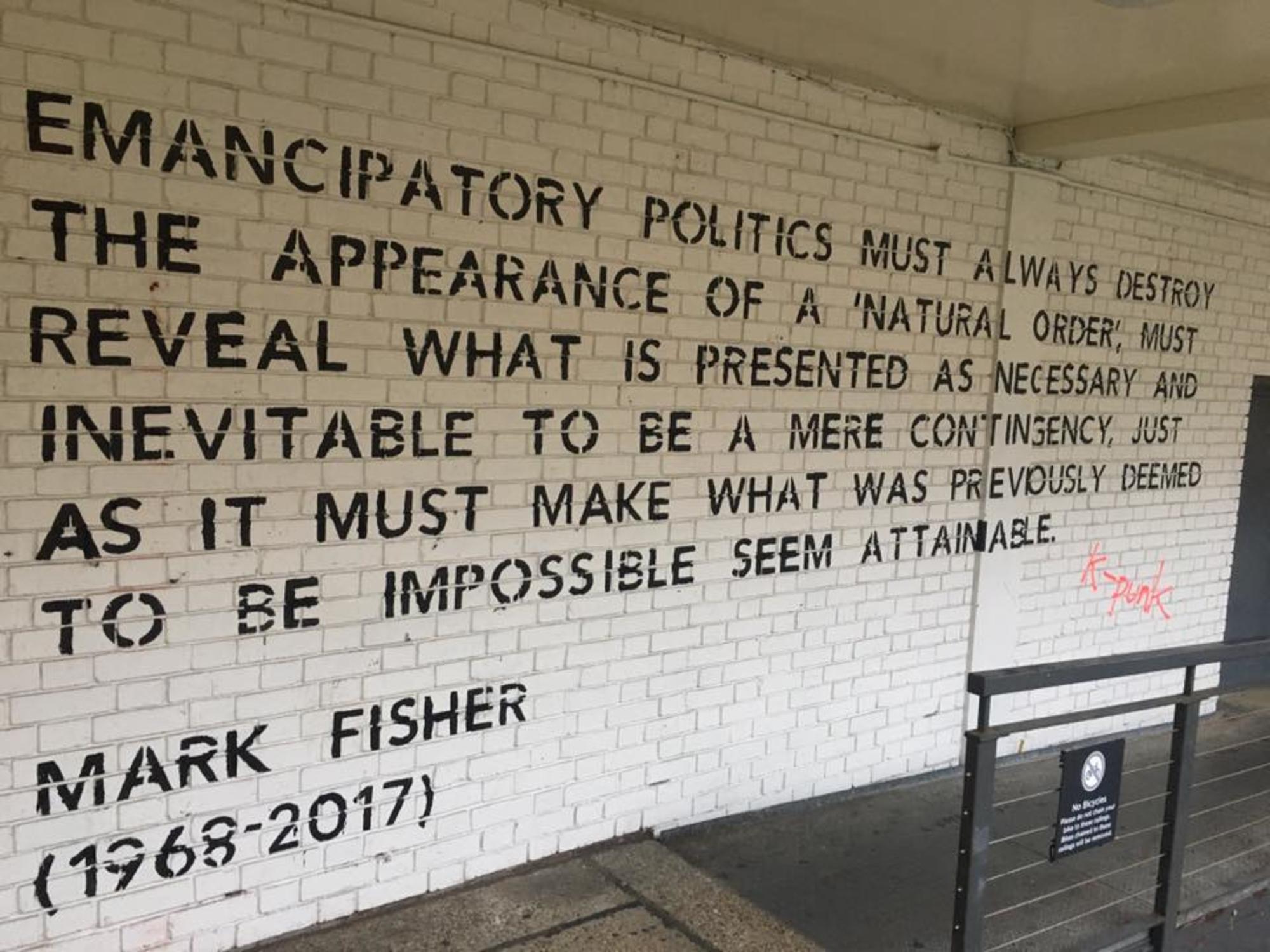 Mark Fisher. Mural